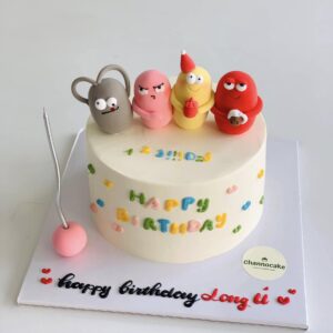 bánh kem nặn hình vui nhộn