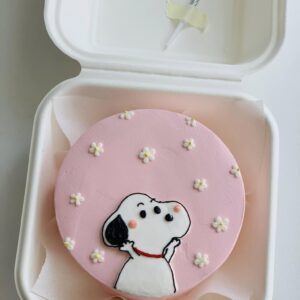 bánh kem bento vẽ hình con chó