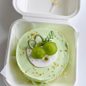 bánh kem bento nho xanh