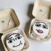 bánh kem bento vẽ hình hài hước