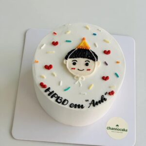bánh kem vẽ hình bạn nam