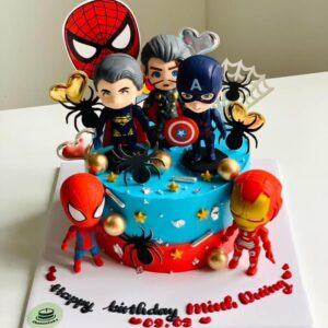 bánh kem sinh nhật siêu anh hùng marvel