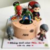 bánh kem sinh nhật siêu anh hùng cho bé