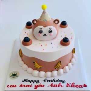 bánh kem sinh nhật con khỉ