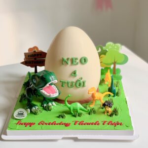 Bánh kem trứng khủng long