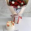 combo bánh kem và hoa tươi