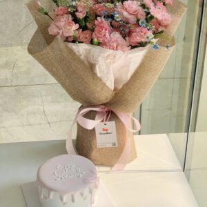 Hoa Hồng Pastel Thắt Nơ Style Hàn Quốc