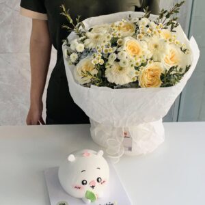 Hoa Hồng Tone Kem Vàng Tinh Khôi