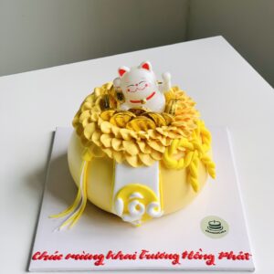 Bánh kem tài lộc khai trương