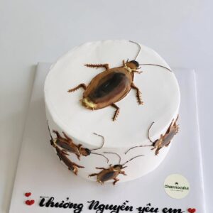 Bánh kem vẽ hình con dán