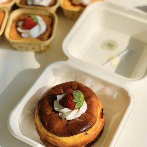 bánh phô mai cháy bento