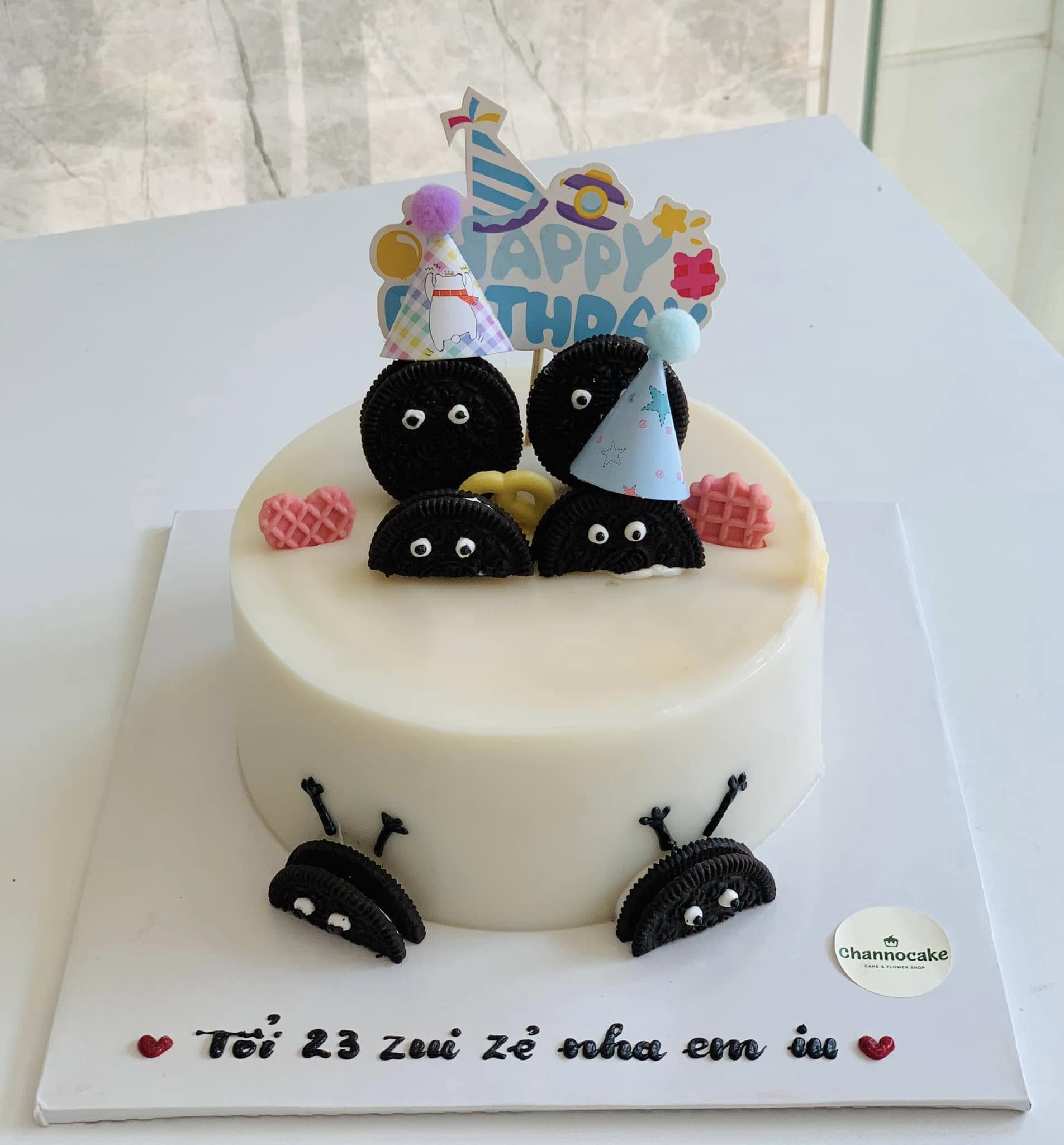 bánh rau câu sinh nhật đơn giản