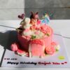 Bánh rau câu flan đầy tháng bé
