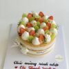 Bánh rau câu flan trái cây tươi