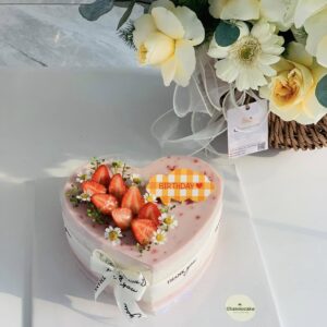 Bánh râu câu flan trái tim