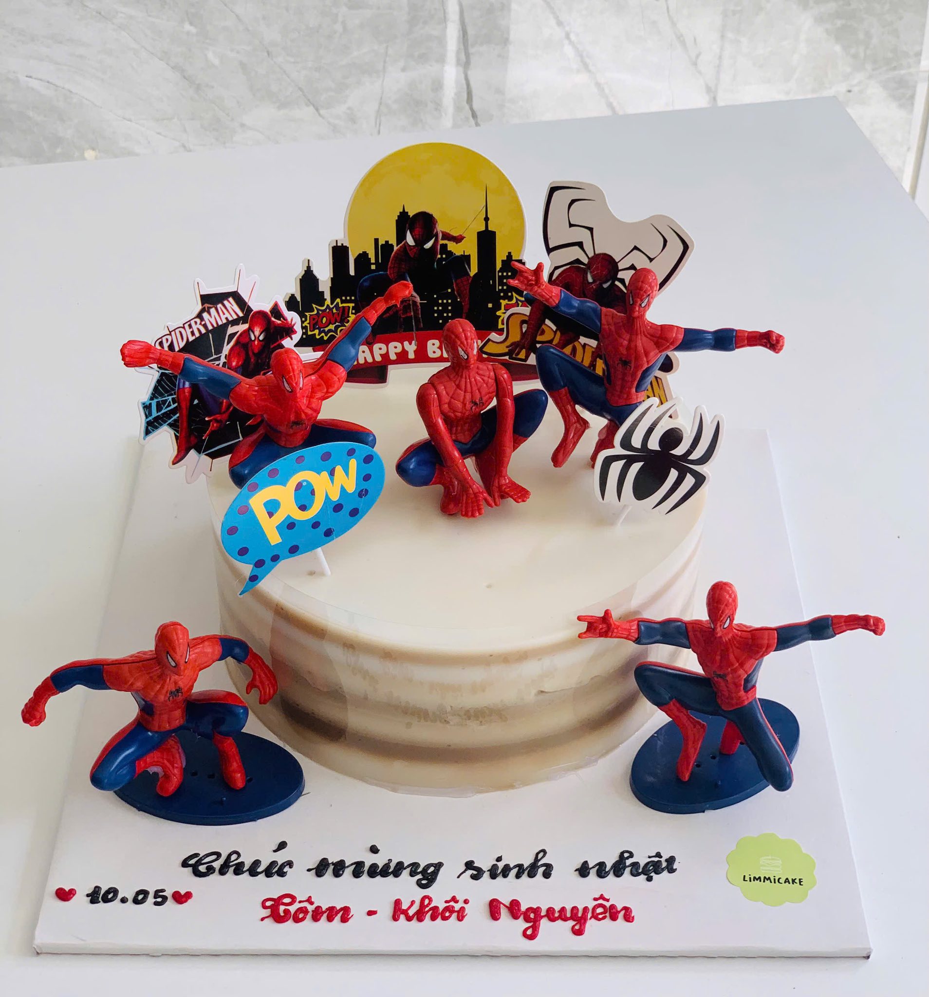 bánh rau câu flan sinh nhật bé trai