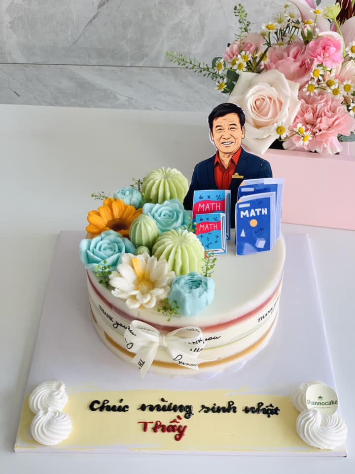 bánh rau câu flan tặng thầy cô