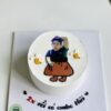 bánh kem vẽ hình troll bạn