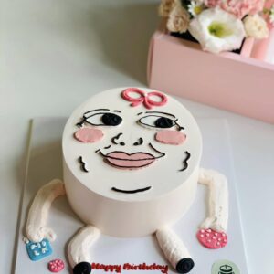 bánh kem mặt người hài hước