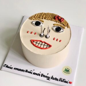 bánh vẽ mặt người hài