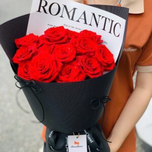 bó hoa hồng đỏ ecudo